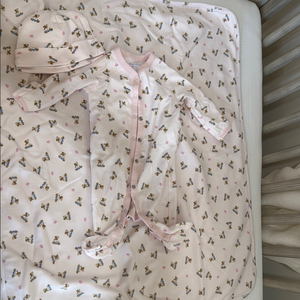 Adorable Pink Baby Pajamas Set